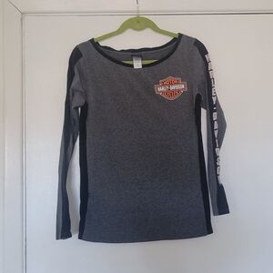 Harley-Davidson Women's Gray Long Sleeve Shirt